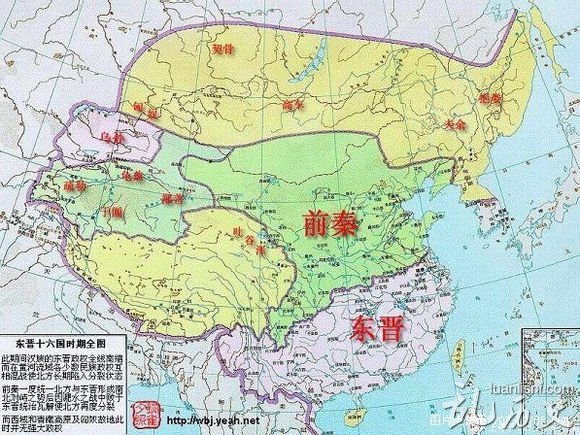 东晋王朝地图(公元317年—公元420年)