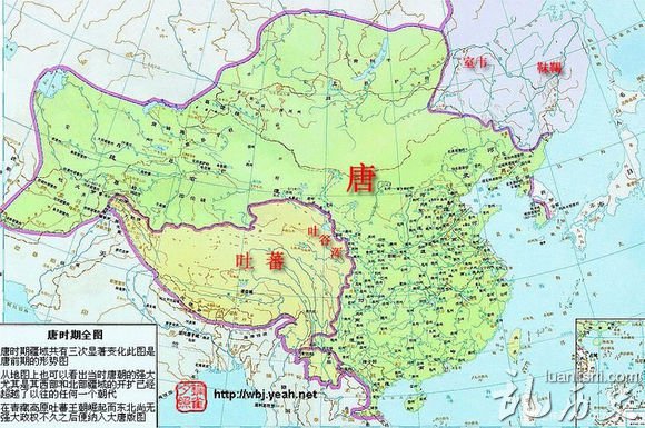 唐朝地图(618年—907年)