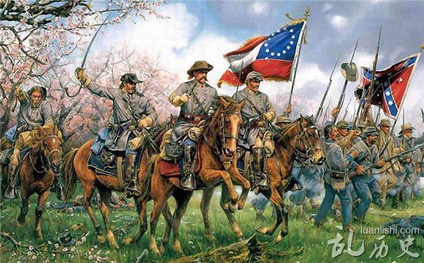 美国南北战争油画