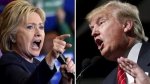 美国总统大选候选人希拉里·克林顿对战唐纳德·特朗普