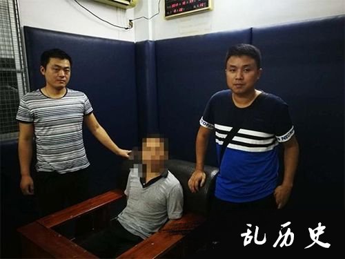 成功抓获嫌疑人张某。花垣警方供图