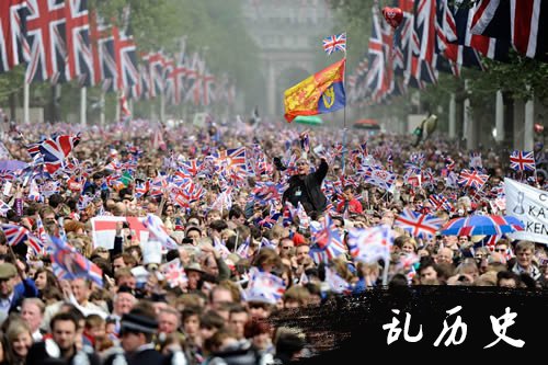 英国威廉王子与平民女孩凯特结婚(todayonhistory.com)