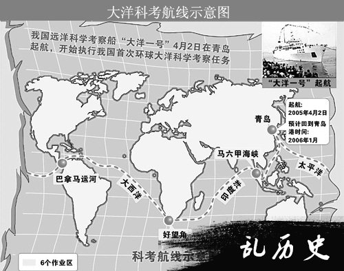 中国首次远洋科学调查(todayonhistory.com)